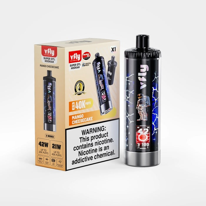 VFLY Super DTL 40K disposable vape device with airflow adjustment for customized vaping experience