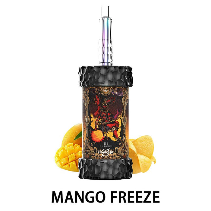 Close-up of Olit Hookalit Mega 150K disposable vape with dual mesh coils for smooth, flavorful shisha-style vaping
