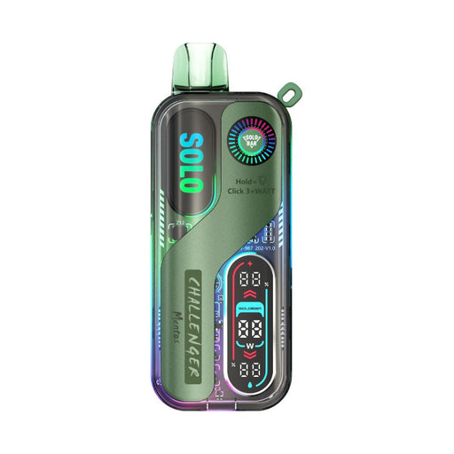 SoloBar Solo 30K Disposable Vape with 880mAh rechargeable battery for long-lasting vaping sessions.