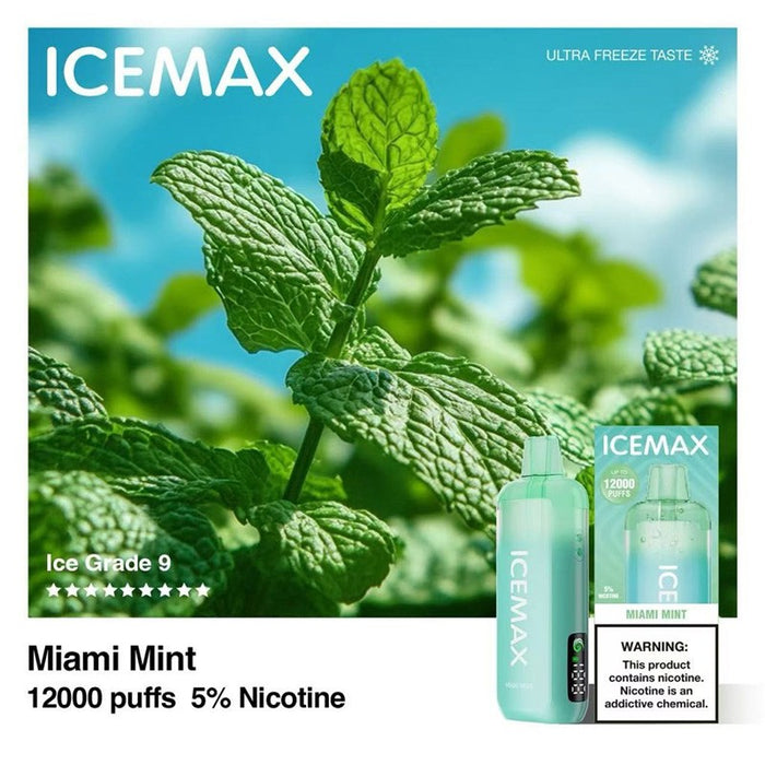 Icemax 12K disposable vape in Jasmine Milk Tea flavor for a smooth and aromatic hit.