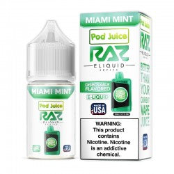 Pod Juice RAZ Disposable Collab Nic Salt E-juice 30ml