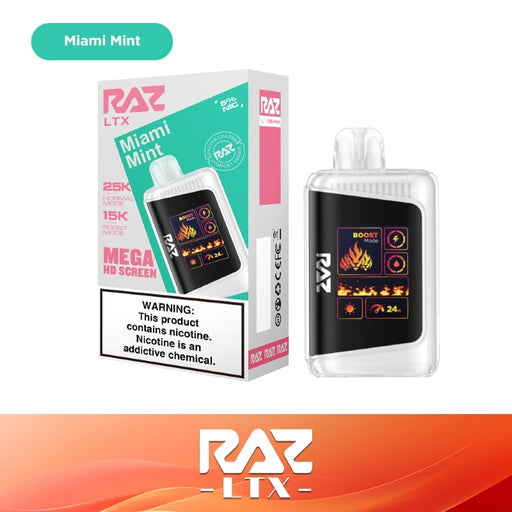 RAZ LTX 25000 Disposable Vape - Long-Lasting 25K Puff Capacity Available at MistVapor Online Shop.