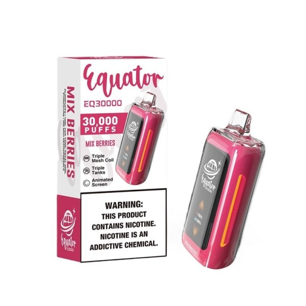 Long-lasting Equator EQ30000 Disposable Vape Kit with 900mAh battery.