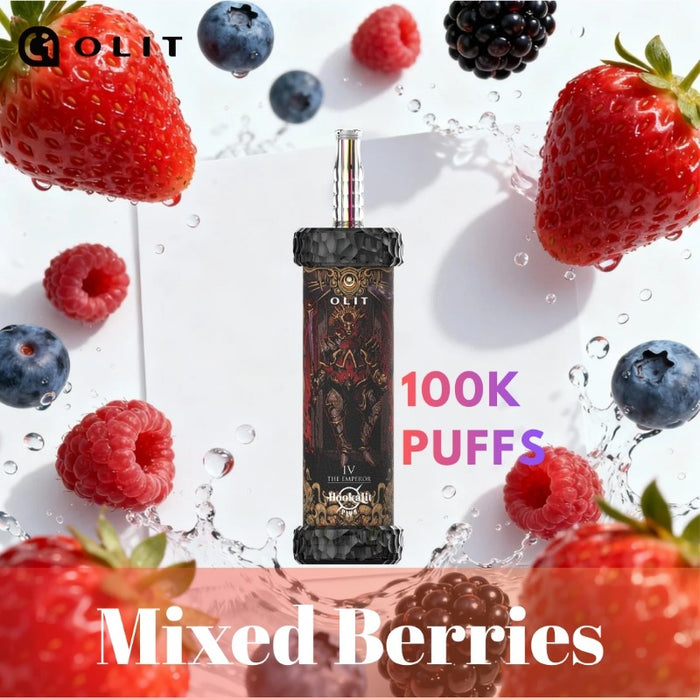 Olit Hookalit Plus 100K high puff disposable vape designed for MTL and DTL vaping