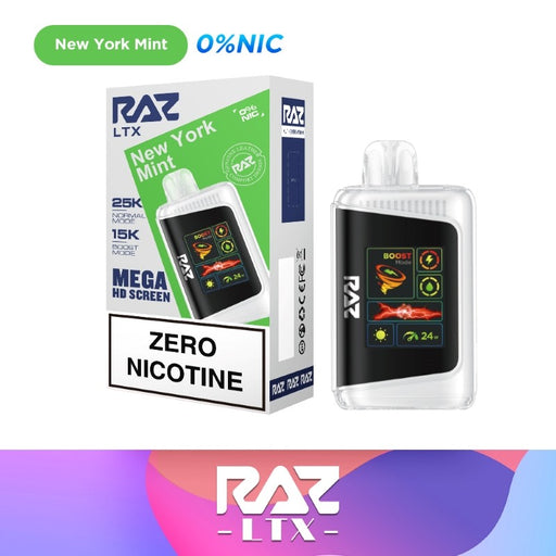 Vape with 0% nicotine strength and flavorful options like Bangin Sour Berries and Razzle Dazzle.