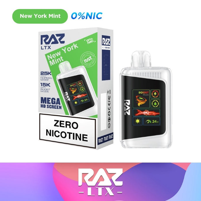 RAZ LTX 25K Nicotine Free Disposable Vape 16ml 0%