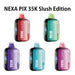 NEXA PIX 35K Slush Edition Disposable Vape with 16ml pre-filled e-liquid and dual mesh coils at MistVapor
