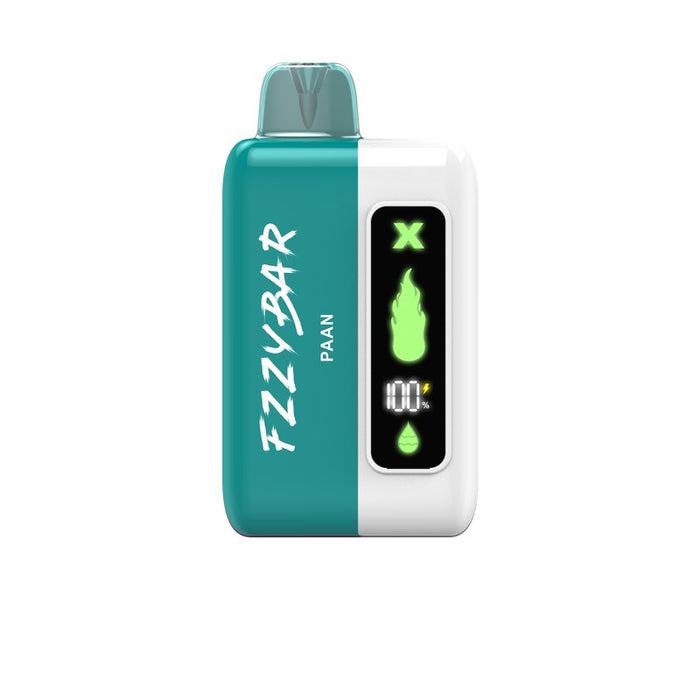 The FZZYBAR X20000 Disposable E-Hookah in Blue Razz Lemonade flavor.