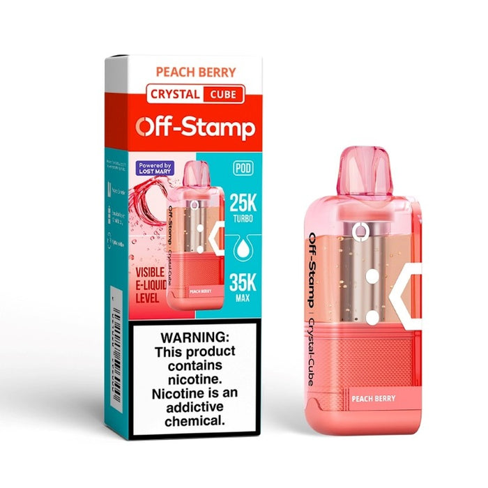 Long-lasting Off-Stamp disposable vape pod with 35000 puff capacity