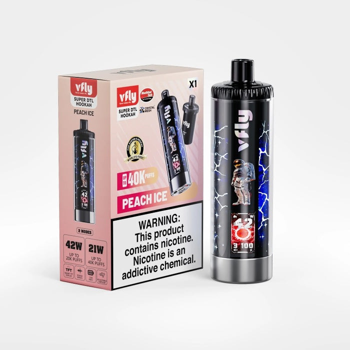 Premium VFLY Super DTL 40K vape with boost and smooth mode for adjustable power vaping experience