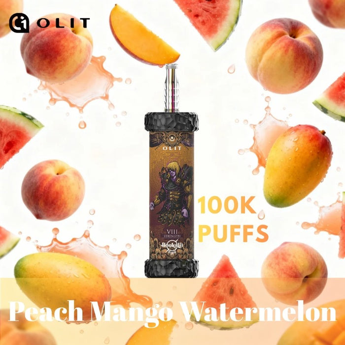 Olit Hookalit Plus 100K disposable vape with 1500mAh battery and large e-liquid capacity
