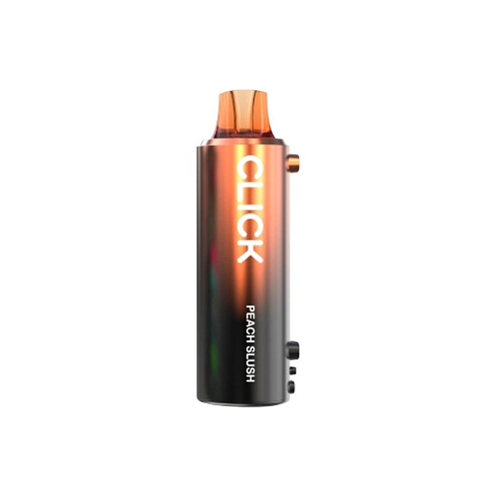 Pyne Pod Click 40K vape pod in Peach Slush and Blueberry Watermelon flavors at MistVapor.