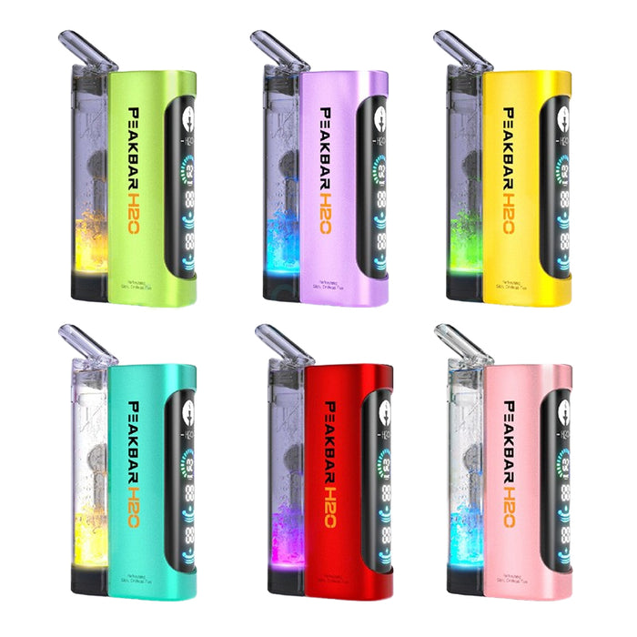 PeakBar H2O 40K disposable vape with 20ml pre-filled e-juice for portable hookah-style vaping.