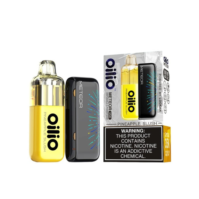 Lookah Oilio Meteor 35K disposable vape delivering smooth 3.5 percent nicotine strength