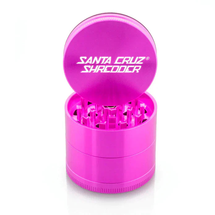 Medium 4-Piece Herb Grinder by Santa Cruz Shredder – 2 1/8" Diameter, Assorted Colors – Affordable Excellence at Vivant Store.
