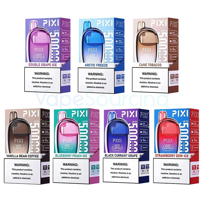 Pixi 50K Disposable Vape with 50000 puffs and rechargeable 900mAh battery at MistVapor