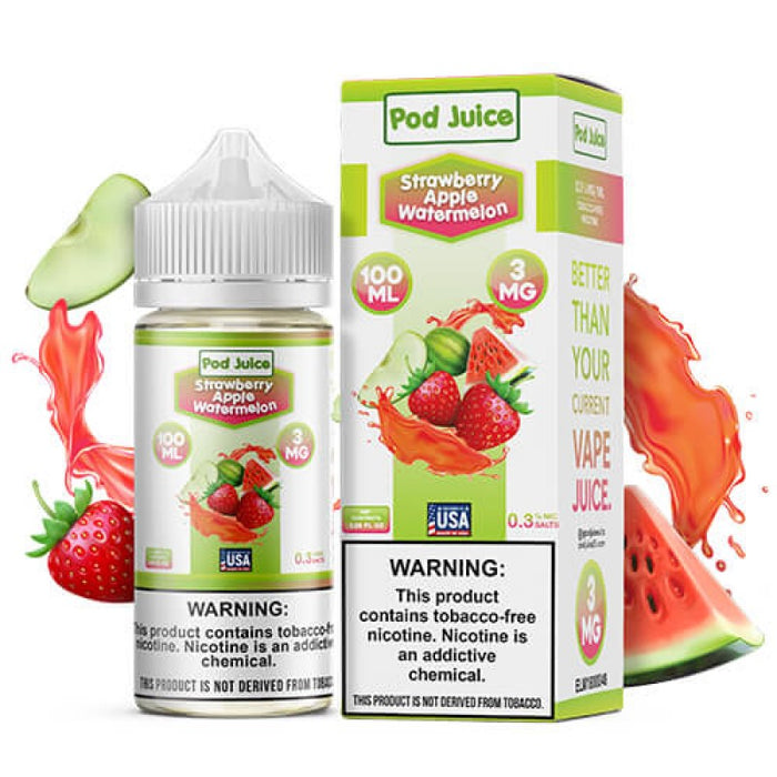 Strawberry Apple Watermelon Pod Juice E-juice 100ml