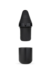 Side view of Puffco Proxy Core showing glass-free design, 25-second heat-up time, and auto-sleep function for convenient concentrate use.