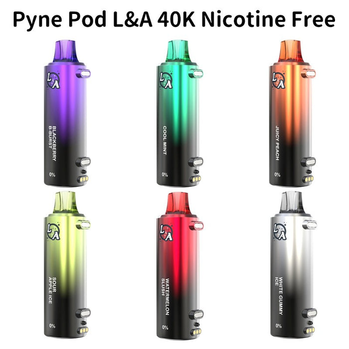 Pyne Pod L&A 40K nicotine free disposable pod compatible with Pyne Pod L&A 40K device