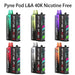 Pyne Pod L&A 40K nicotine free disposable vape with OLED screen and dual modes