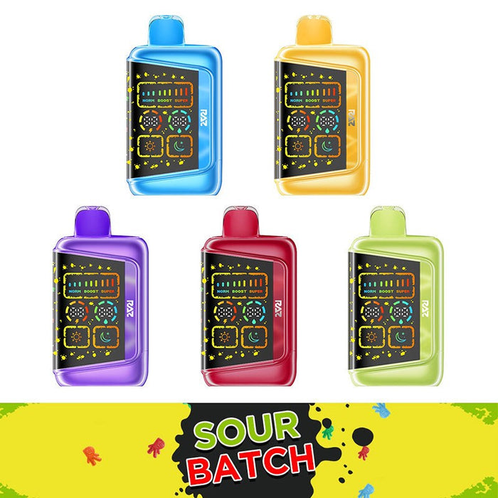 RAZ RX50K Batch Edition Disposable Vape in White Peach Batch flavor with 19ml pre-filled e-juice at MistVapor.