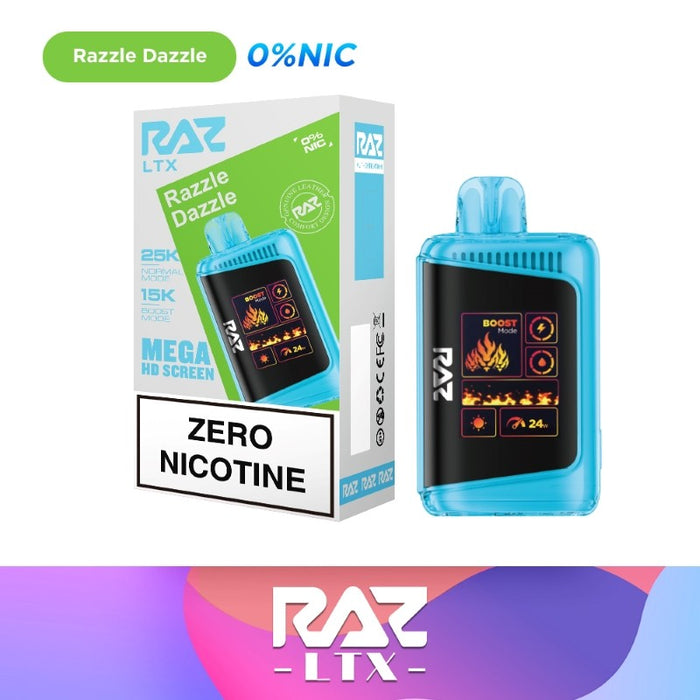 RAZ LTX 25K Nicotine Free Disposable Vape 16ml 0%