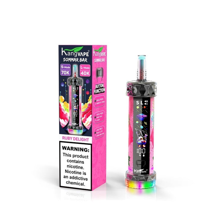 Compact and powerful disposable vape with 3 sound modes and HD screen