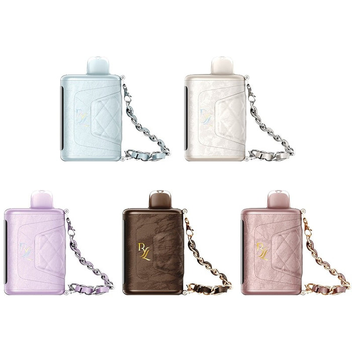 RAZ RYL Winter Collection 35K disposable vape with HD screen and leather grip at MistVapor online vape shop