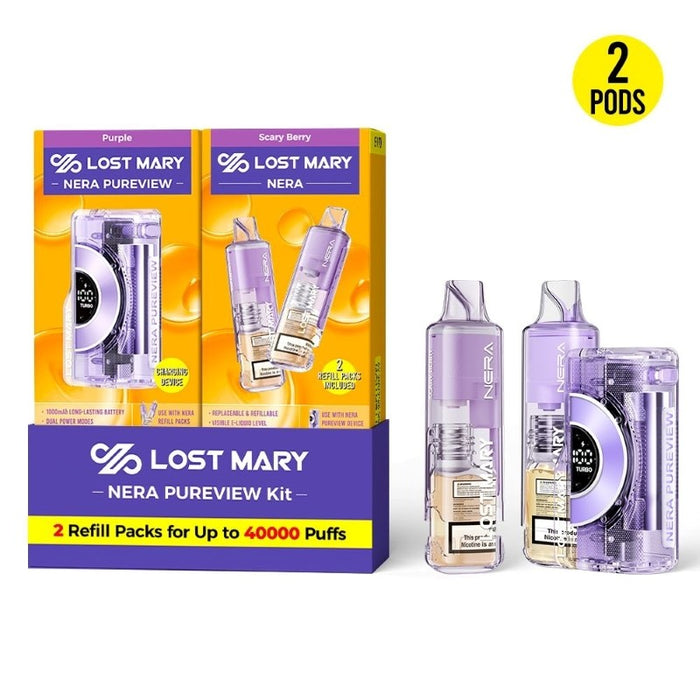 Buy Lost Mary 40K disposable vape with USB-C fast charging and refillable pod system