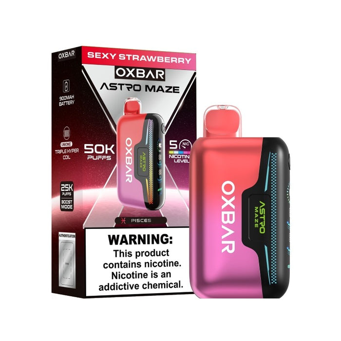 Vape with digital side display – OXBAR Astro Maze 50K at MistVapor shop