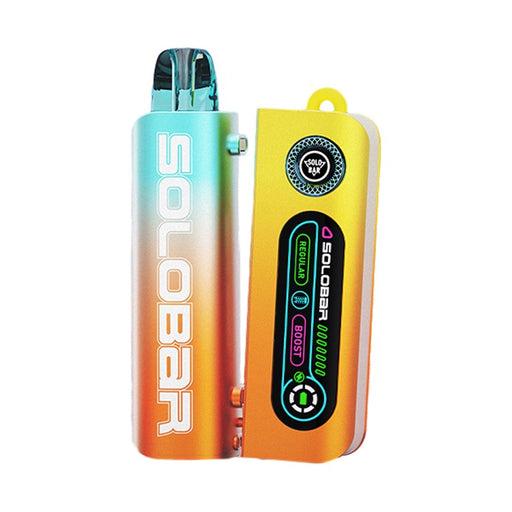 World’s first Solobar Mate 35K disposable vape featuring removable battery for recycling and extended use.