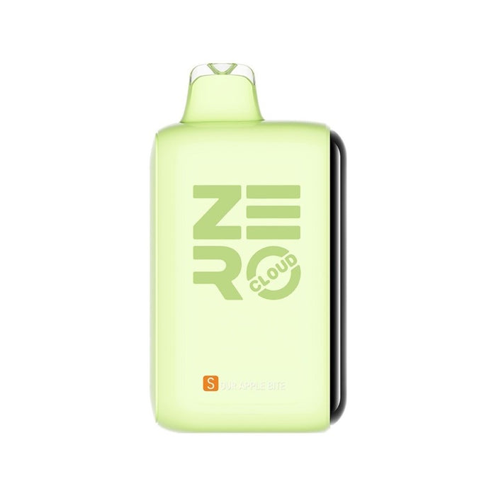 Sikary Cloud Zero 50K disposable vape in Sour Apple Bite flavor with 5% and 2% nicotine options.