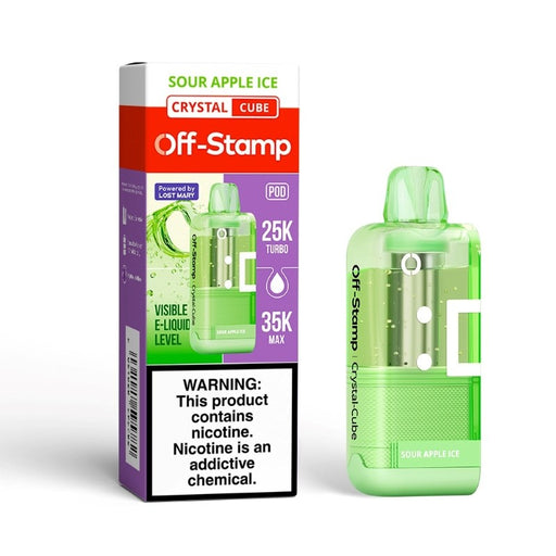 Off-Stamp Crystal Cube 35K nicotine pod for mouth-to-lung vaping – MistVapor