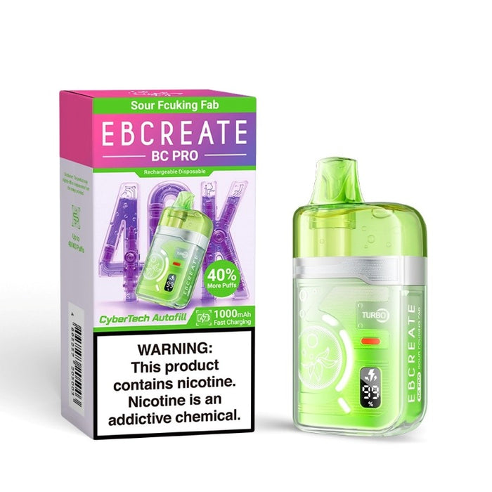 CyberTech Auto Fill System featured in the EBCREATE BC Pro 40K vape at MistVapor shop.