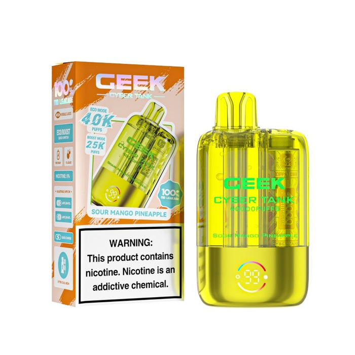 Transparent tank Ceek Cyber Visible Tank 40K vape for easy e-liquid level checks