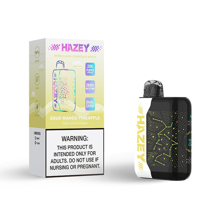 Hazey 25K Cloud 6 Disposable Vape with draw-activated design for easy, button-free nicotine alternative vaping.