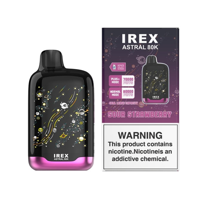Draw-Activated IREX Astral 80K Disposable Vape for Smooth and Effortless Vaping Experience
