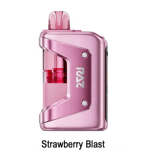 RAZ Vue 50K disposable vape with leakproof bottom airflow and draw-activated firing