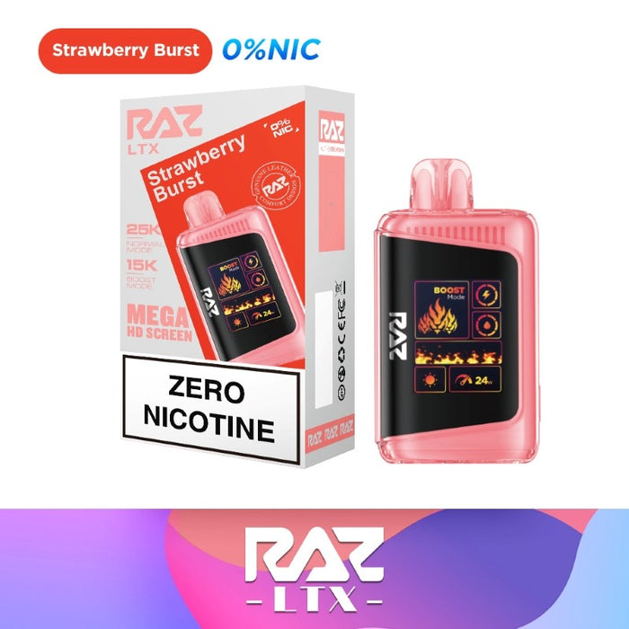 RAZ LTX 25K Nicotine Free Disposable Vape 16ml 0%