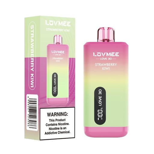 Rechargeable LOVMEE Love 30K disposable vape with USB Type-C charging for long-lasting use.