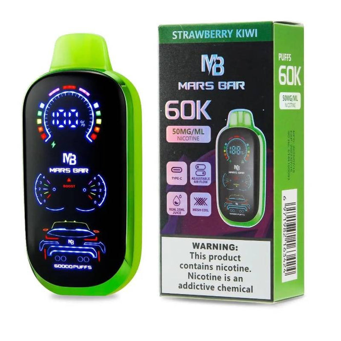 Premium Mars Bar 60000 puff rechargeable disposable vape for strong nicotine satisfaction at MistVapor