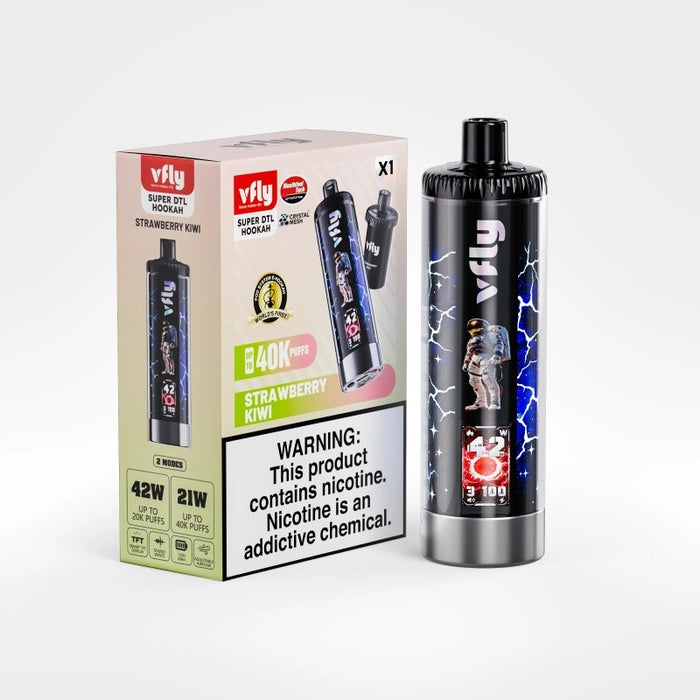 VFLY Super DTL 40K rechargeable disposable with 1200mAh battery and DTL vape support