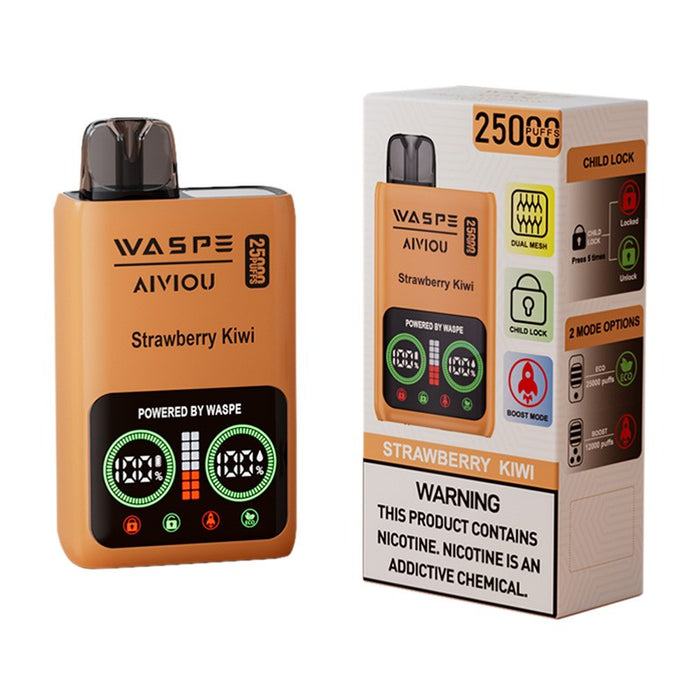 WASPE 25000 Disposable Vape 25ml 5% strawberry kiwi