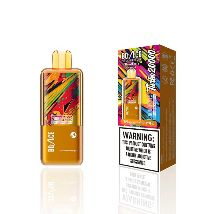 Bounce Turbo 20000 puff disposable vape delivering smooth and consistent hits