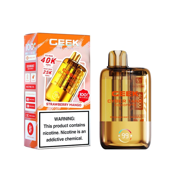 Stylish Ceek Cyber Visible Tank 40K disposable vape with futuristic design
