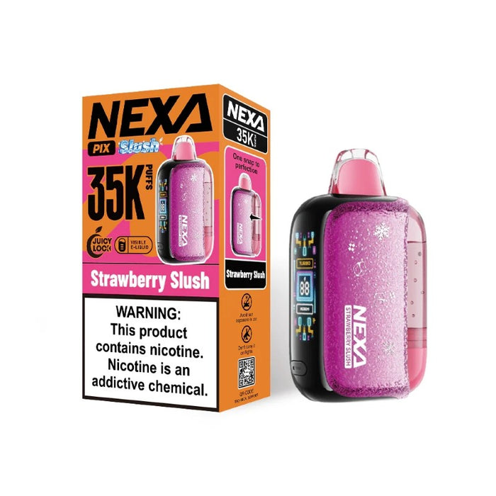 High-performance NEXA PIX 35K disposable vape with draw-activated firing system and rich vapor