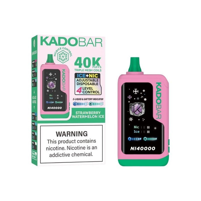 Triple mesh coil technology for enhanced flavor in the Kado Bar NI40000 vape.