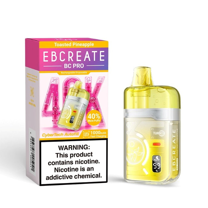 EBCREATE BC Pro 40K dual vaping modes: Regular Mode and Turbo Mode for flavor boost.