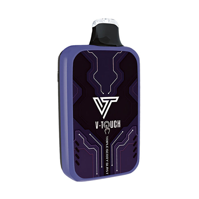 V-Touch 30,000 Disposable Vape showing Bluetooth connectivity tripple berry blast.