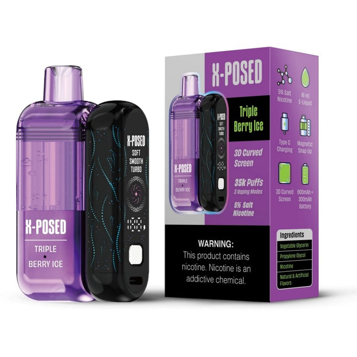 Authentic X-Posed 35K 35,000 puff disposable vape available at MistVapor online vape shop